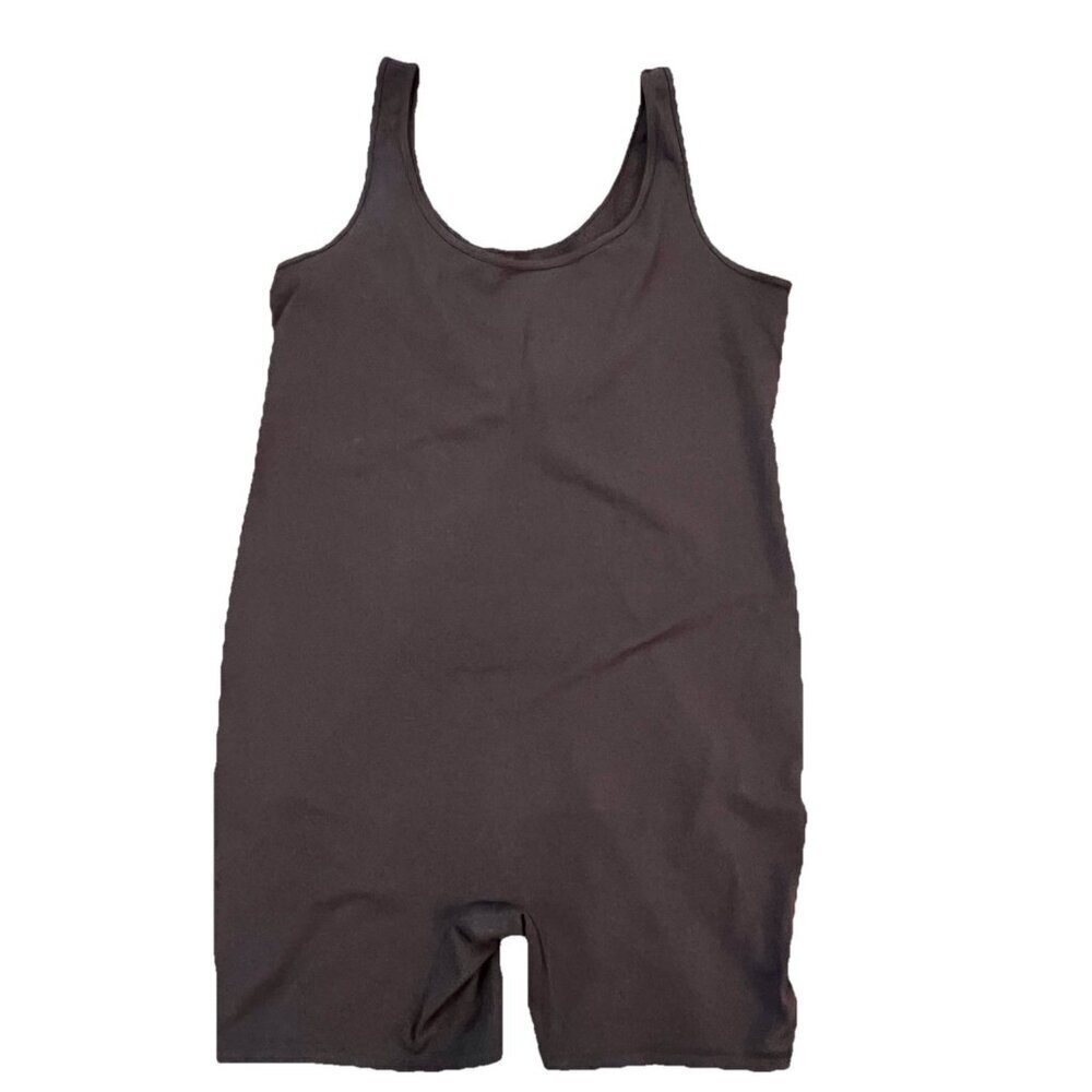 Isabel Women’s Maternity Romper Black Size XXL Fitted Bodysuit Scoop Neck Shorts